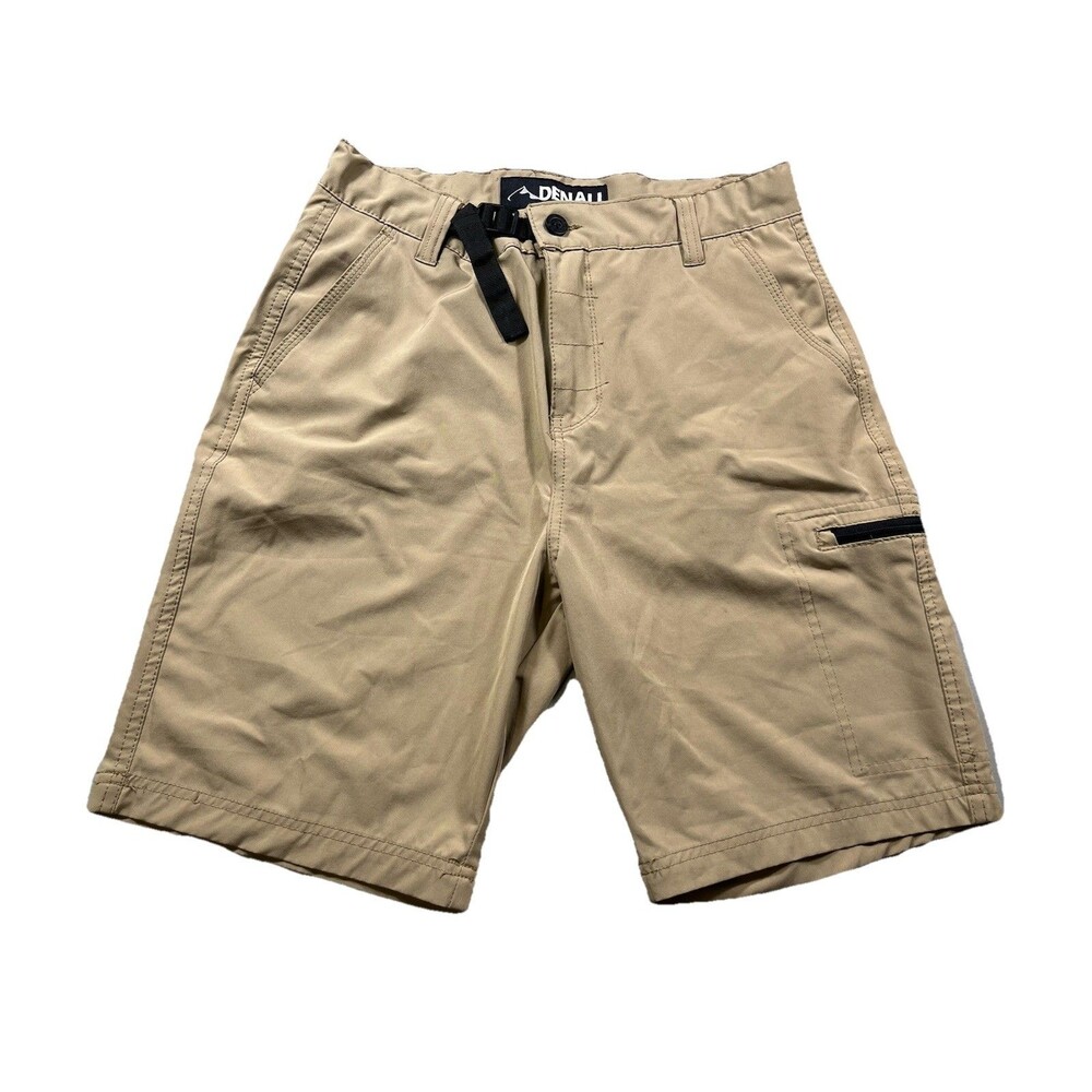 Denali Mens Hiking Shorts Size 30 Tan Outdoor Utility Cargo Shorts Lightweight